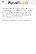 FierceBiotech ภาพหน้าจอ 1