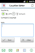 Location Noter الملصق