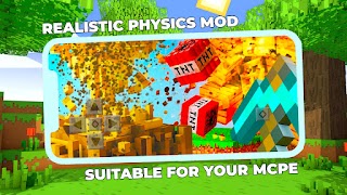 Realistic Physics Mod MCPE captura de pantalla 5
