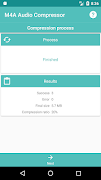 برنامه‌نما M4A Audio Compressor عکس از صفحه