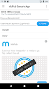 برنامه‌نما MoPub Sample App عکس از صفحه