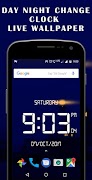 Day night changing clock lwp syot layar 4