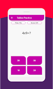 Quick Tables - Brain Logic Builder - Math Tables 스크린샷 2