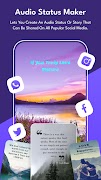 برنامه‌نما Audio Status Maker App عکس از صفحه