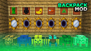Backpack for minecraft Mod โปสเตอร์