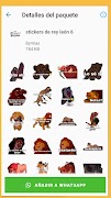 Stickers de ReyLeon para WhatsApp - WAStickerApps Ekran Görüntüsü 2