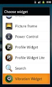 Vibration Widget الملصق