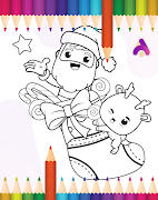 Christmas Coloring Book Poster
