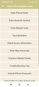 Poster Unlock iPhone Master Codes