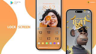 برنامه‌نما OS 16 Lockscreen KLCK عکس از صفحه