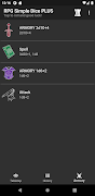 برنامه‌نما RPG Simple Dice PLUS عکس از صفحه