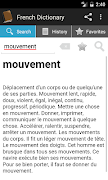 1 Schermata Dictionnaire Français