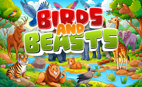 Birds And Beasts Color Game gönderen