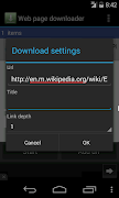 Web page downloader screenshot 2
