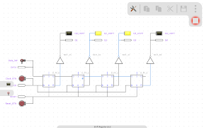 برنامه‌نما Digital Circuit Simulator عکس از صفحه
