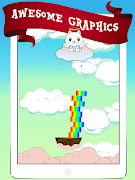 Kitty Rainbow Stack Survival Game screenshot 7