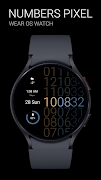 Numbers Pixel Watch Face poster