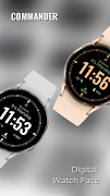 برنامه‌نما Commander: Digital Watch Face عکس از صفحه