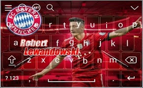 Robert Lewandowski Theme Keyboard syot layar 4