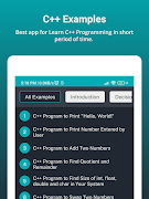 برنامه‌نما C++ Programs عکس از صفحه