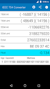 برنامه‌نما Binary Hex Dec IEEE754 Float عکس از صفحه