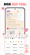 Cute Notes Notebook & Organize اسکرین شاٹ 3