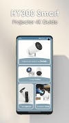 HY300 Smart Projector 4K Guide ポスター