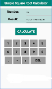 সহজ স্কয়ার রুট ক্যালকুলেটর স্ক্রিনশট 4