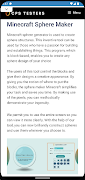 Minecraft Sphere Generator скриншот 2