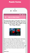 How to Write Poetry screenshot 2