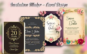 Invitation Card Maker & Design poster