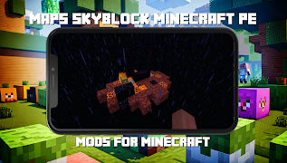Maps Skyblock Minecraft PE poster