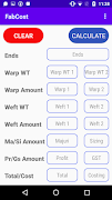 FabCost - Calculate Grey Cost ảnh chụp màn hình 2