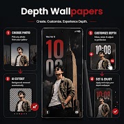 Depth Wallpapers 4k Live Clock Poster