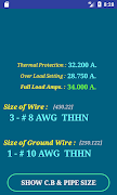 NEC Conductor Size Calculator स्क्रीनशॉट 3
