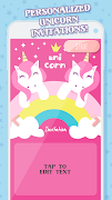 Unicorn Ulang Tahun Undangan Kartu screenshot 5