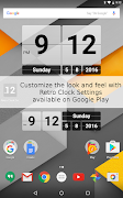 برنامه‌نما Retro Clock Widget عکس از صفحه