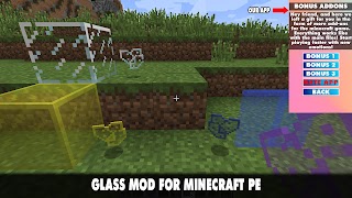 Glass Mod for Minecraft PE اسکرین شاٹ 1