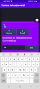 برنامه‌نما Decimal to hexadecimal عکس از صفحه