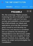 برنامه‌نما Philippine Constitution عکس از صفحه