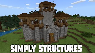 Simply Structures Minecraft PE الملصق