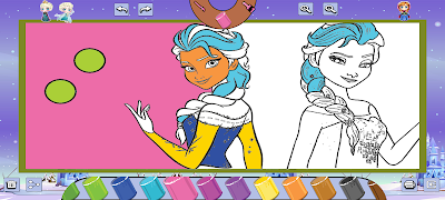 Ice Princess Coloring syot layar 5