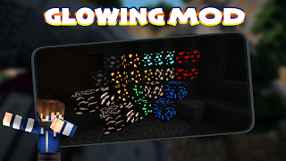 Glowing Ore Mod for Minecraft screenshot 3