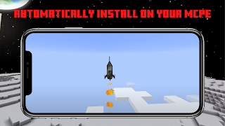 Space Rocket Mod for MCPE captura de pantalla 1