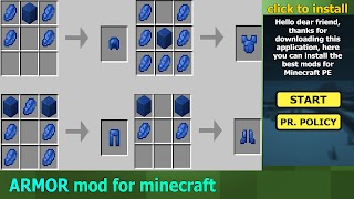 Armor Mod For MCPE تصوير الشاشة 2