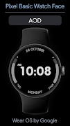 برنامه‌نما Pixel Basic Watch Face عکس از صفحه