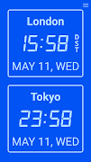 World Clock Dual Digital Clock ภาพหน้าจอ 5