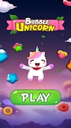 Puffy Bubble Unicorn Shooter - Time killing games ภาพหน้าจอ 7