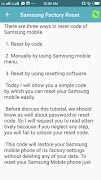 Factory Reset Code capture d'écran 2