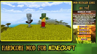 Hardcore Mod For Minecraft 스크린샷 1